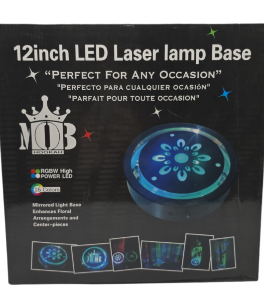 HOOKAH MOB 12 INCH LASER LAMP BASE