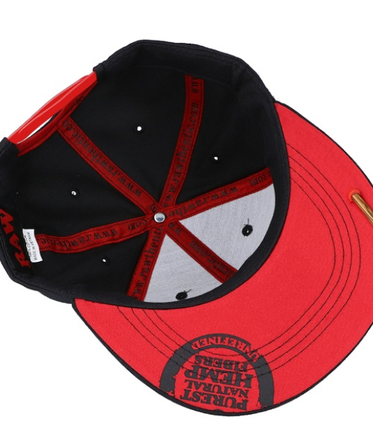 RAW POKER HAT SNAP BACK BLACK EACH