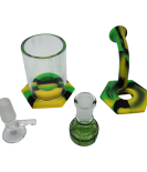 WATER PIPE SILICONE & GLASS 5.5