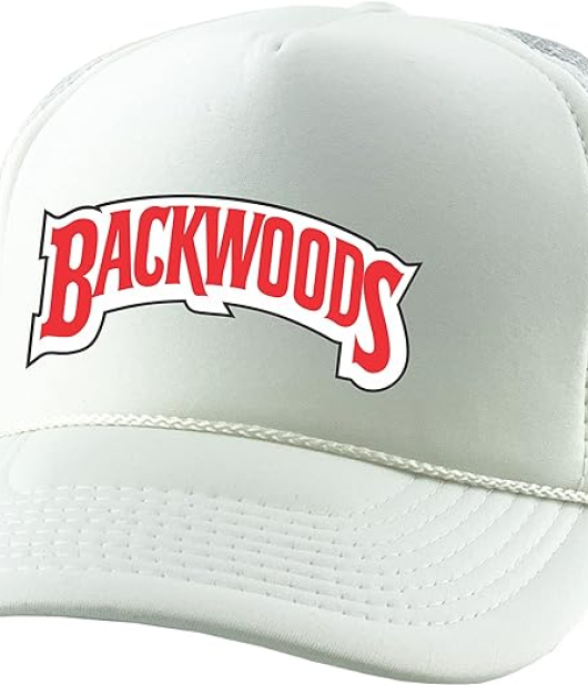 HATS BACKWOOD GAS HOUSE WHITE TRUCKER HAT EACH