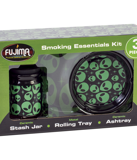 GIFT BOX FUJIMA SMOKING ESSENTIALS KIT CERAMIC 3PC ALIEN