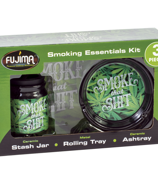 GIFT BOX FUJIMA SMOKING ESSENTIALS KIT CERAMIC 3PC SMOKE THAT