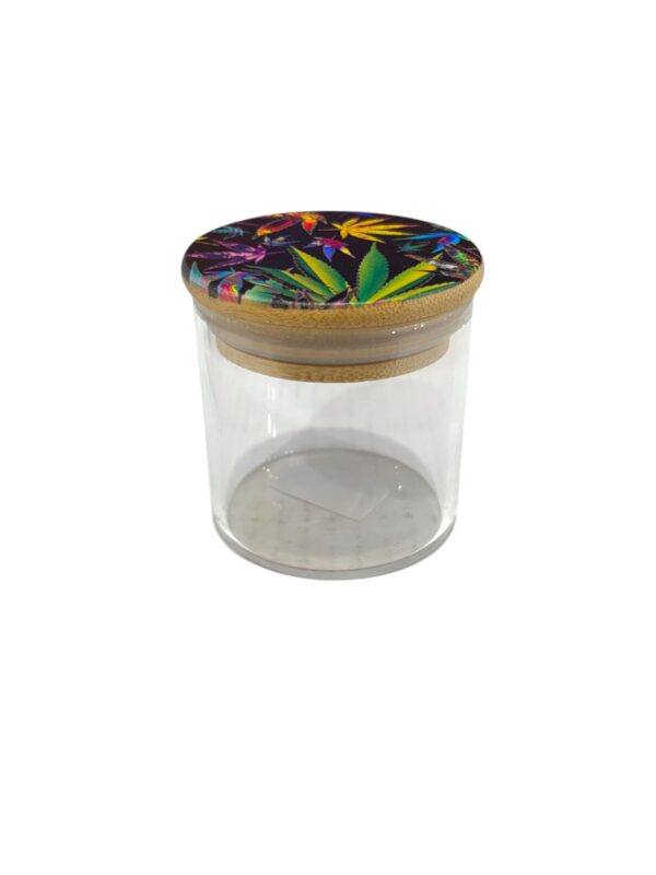 FUJIMA LEAF4OZ  GLASS STORAGE JAR-GSJ3 - Image 2