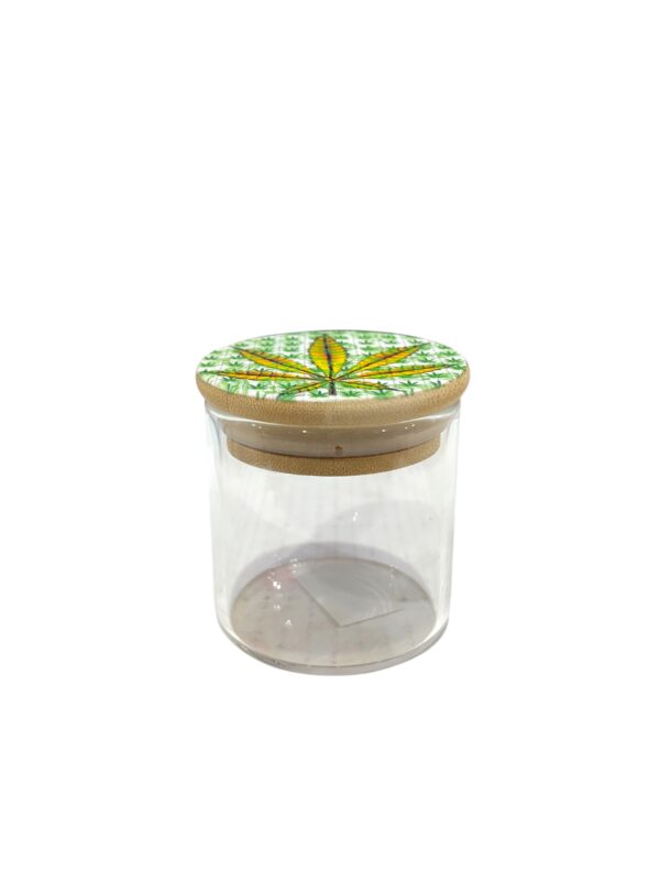 FUJIMA LEAF4OZ  GLASS STORAGE JAR-GSJ3 - Image 3