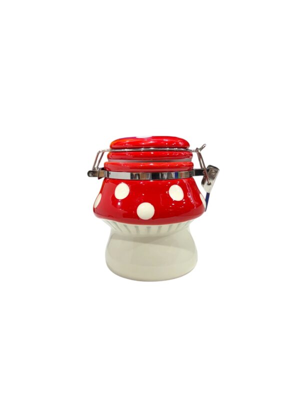 FUJIMA 5.5INCH MUSHROOM STORAGE JAR WITH CLASP LSJ19