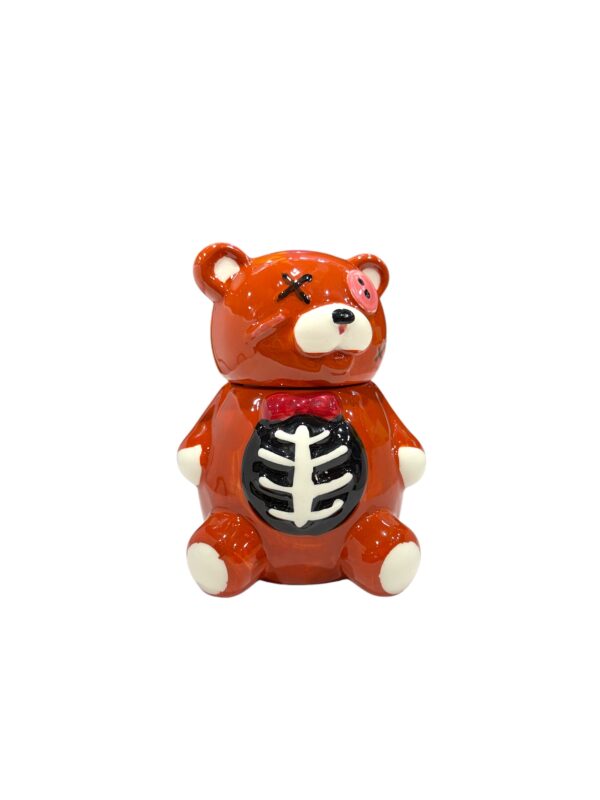 FUJIMA 4.5IN ZOMBIE SCARE BEAR STORAGE JAR WITH LSJ23