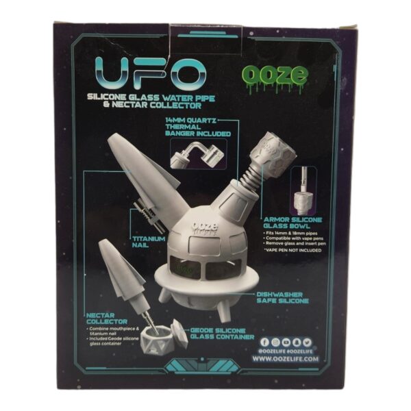 NECTAR COLLECTOR OOZE UFO 4IN1 7" 14MM GREEN - Image 2