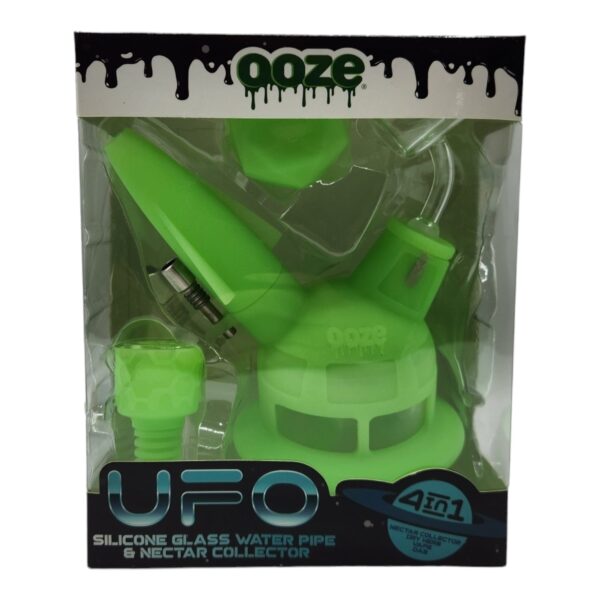 NECTAR COLLECTOR OOZE UFO 4IN1 7" 14MM GREEN