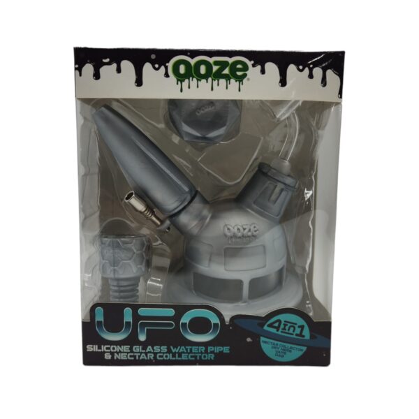 NECTAR COLLECTOR OOZE UFO 4IN1 7" 14MM GRAY - Image 2