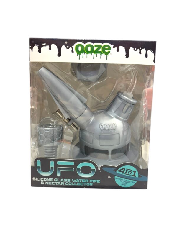 NECTAR COLLECTOR OOZE UFO 4IN1 7" 14MM GRAY