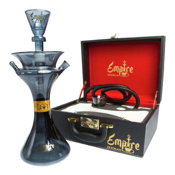 EMPIRE CRYSTAL HOOKAH BEAKER ORANGE-BLACK - Image 2