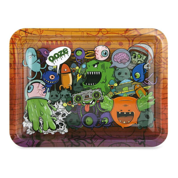 TRAYS OOZE METAL MEDIUM MONSTER CITY 7.5X10" EACH