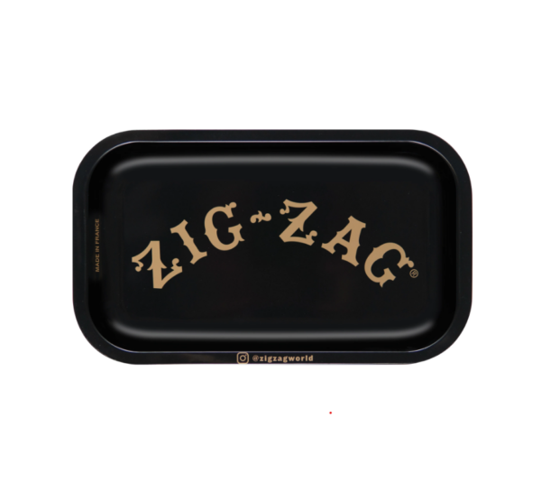 TRAYS ZIG ZAG METAL MEDIUM BLACK 6X10.5" EACH