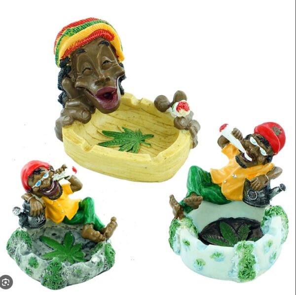 ASHTRAY JAMAICAN MEDIUM SIZE ASST. STYLES