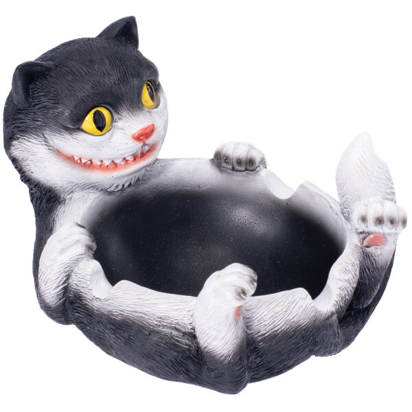 ASHTRAY FUJIMA POLYSTONE TRIPPY CAT EACH