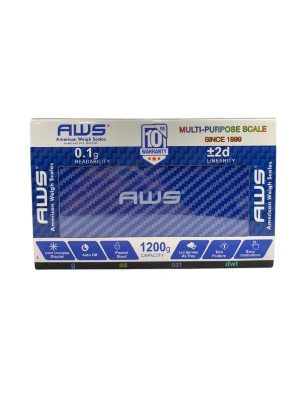 AWS-1200-CARBON FIBER-BLUE WEIGHT SCALE