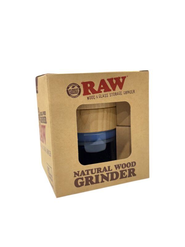 RAW GRINDER WOOD & GLASS BLUE STORAGE 65MM EACH