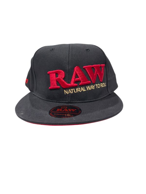 RAW POKER HAT SNAP BACK BLACK EACH