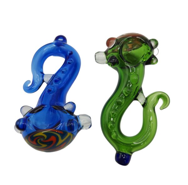 TOBACCO PIPE GLASS 5" OCTOPUS