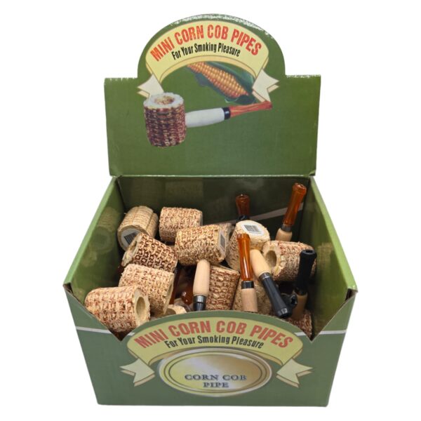 TOBACCO PIPE CORN COB MINI 36CT BOX