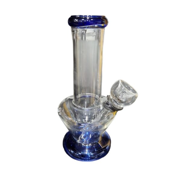 WATER PIPE MINI CLEAR 5" BLUE BS