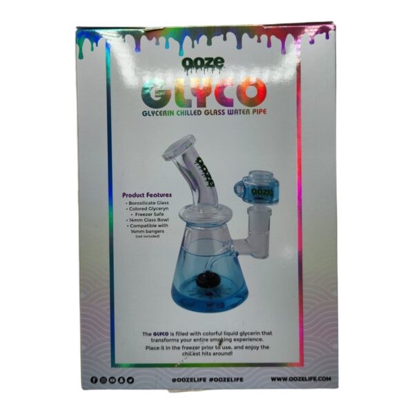 WATER PIPE OOZE GLYCO 7" 14mm BLUE - Image 2