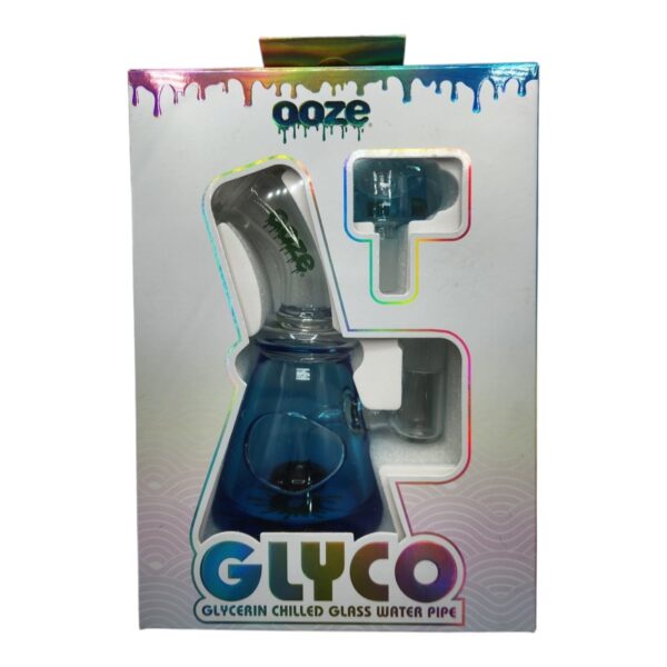 WATER PIPE OOZE GLYCO 7" 14mm BLUE