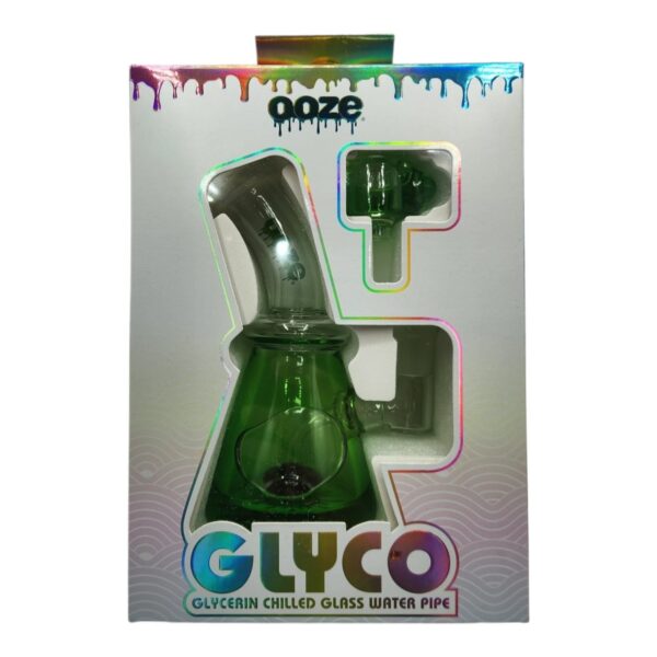 WATER PIPE OOZE GLYCO 7" 14mm GREEN