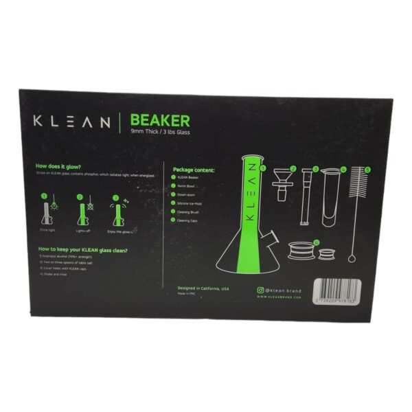 WATER PIPE KLEAN BEAKER 9MM THICK 3LB GLASS - Image 2