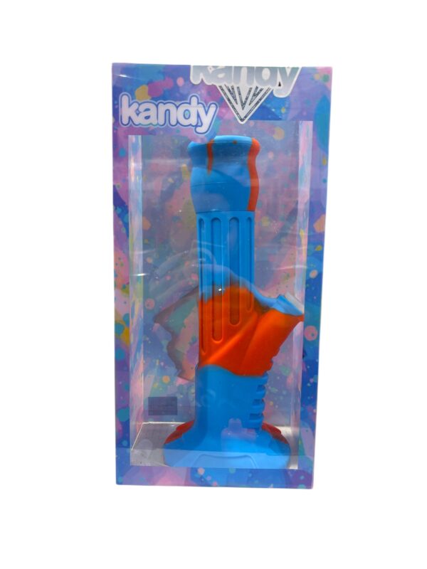 WATER PIPE KANDY SILICONE 11" W/FINGER GRIP BASE W/PVC COVER - Image 3