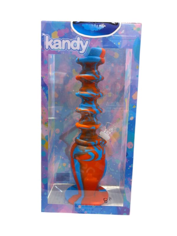 WATER PIPE KANDY SILICONE 11" W/FINGER GRIP BASE W/PVC COVER - Image 4