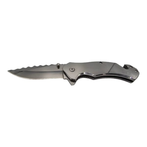 KNIFE 4.5" SPRING ASSIST TITANIUM SERIES SILVER EACH