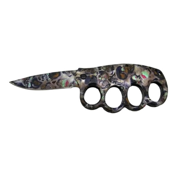 KNIFE FINGER GUARD 4.5" CAMO SKULL EACH