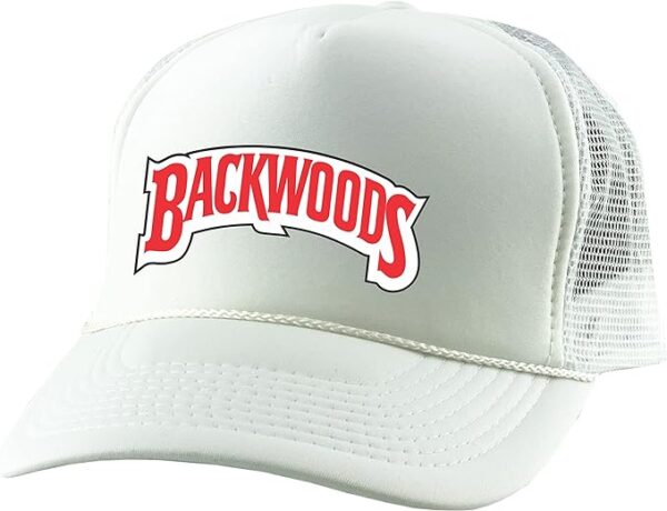 HATS BACKWOOD GAS HOUSE WHITE TRUCKER HAT EACH