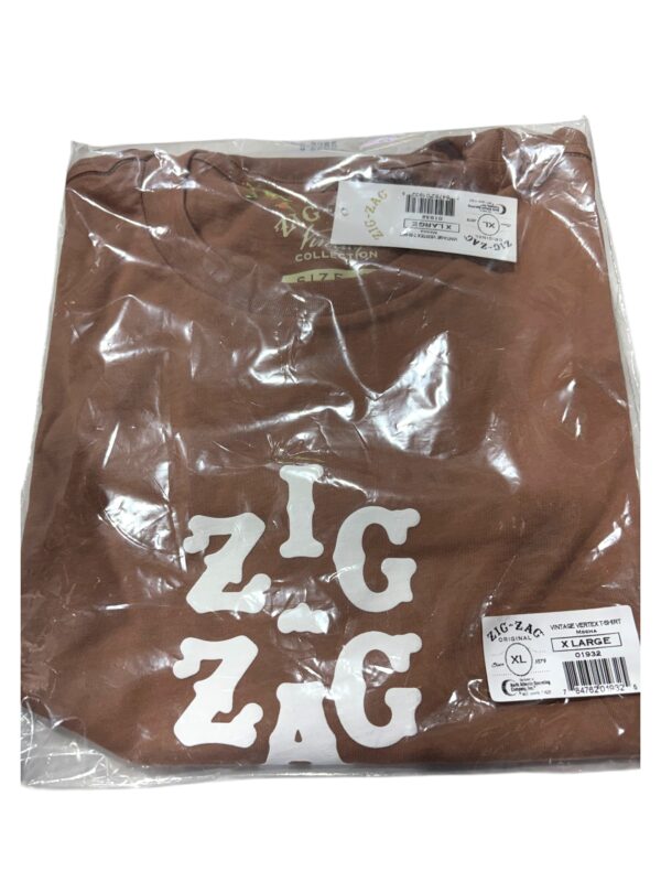 ZIG-ZAG VINTAGE VERTEX T-SHIRT MOCHA X-LARGE - Image 2