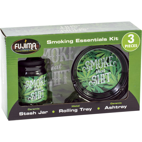 GIFT BOX FUJIMA SMOKING ESSENTIALS KIT CERAMIC 3PC SMOKE THAT